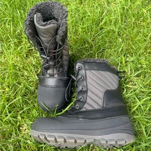 All in Motion Gray and Black Winter Boots